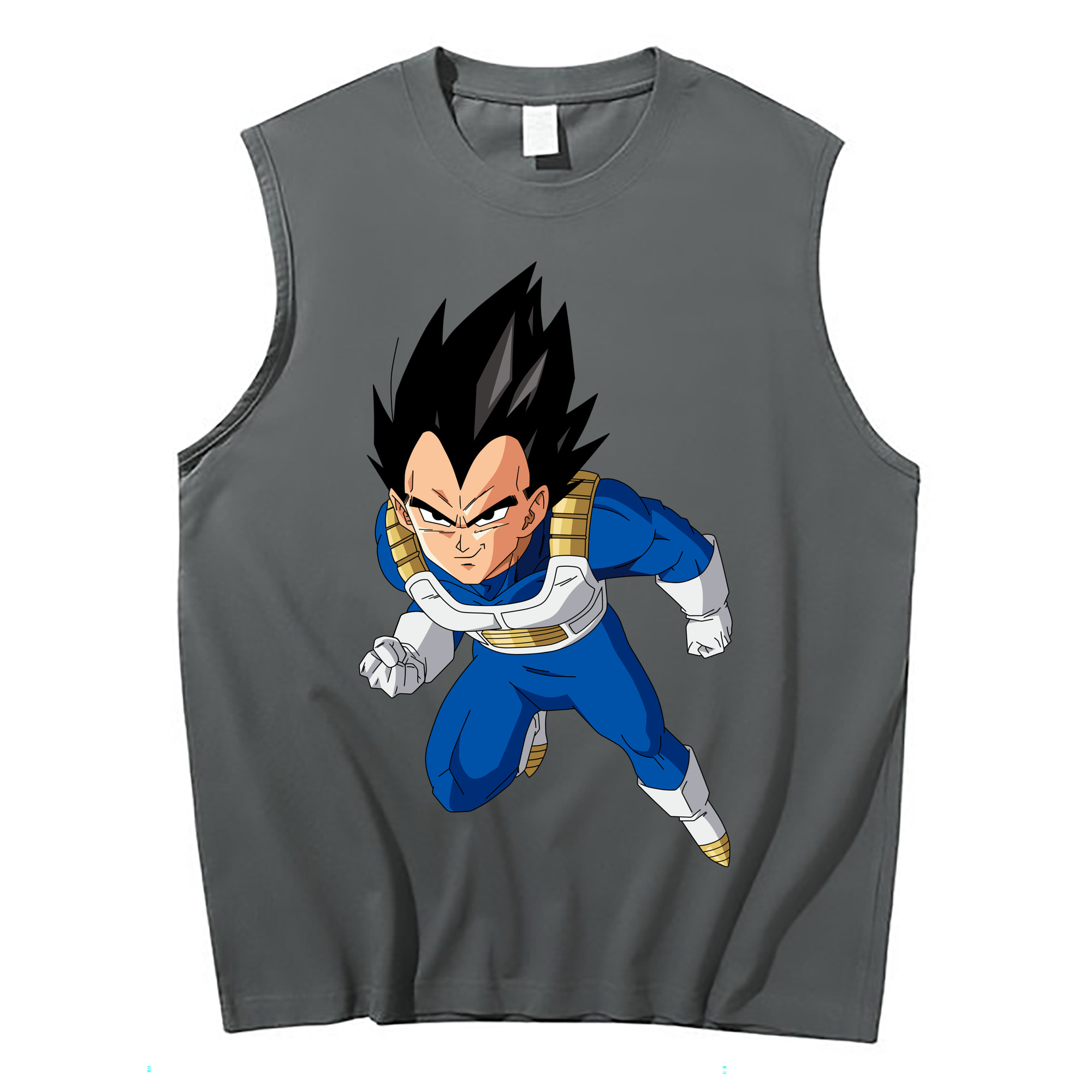 （画像用） ドラゴンボール ベジータ四世（Bejīta Yonsei）DRAGON BALL Vegeta IV コットン100％タンクトップ（フロントプリント）